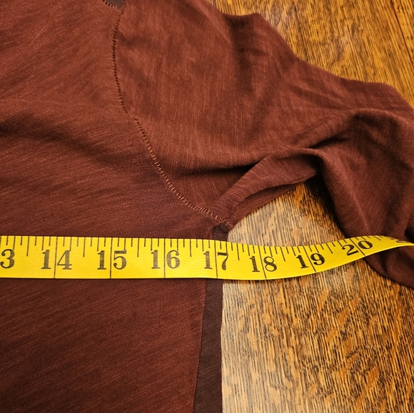Madewell Two-Tone Asymmetrical Long Sleeve T-Shrt - Picture 5 of 6